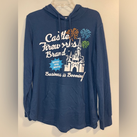 Disney Fireworks Lightweight Sweater size L - Picture 1 of 5